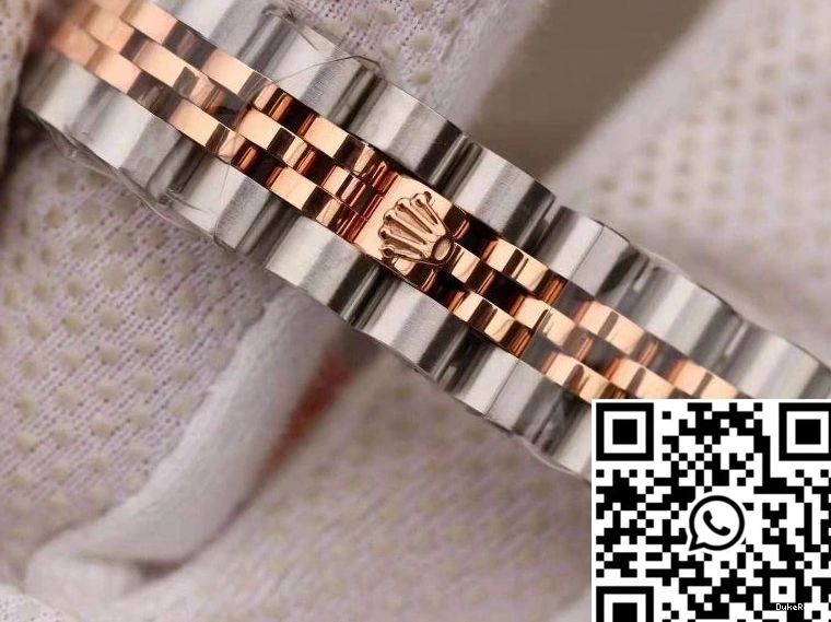 Rolex 28MM Enamel Dial Lady Two Bracelet Datejust Tone 0401